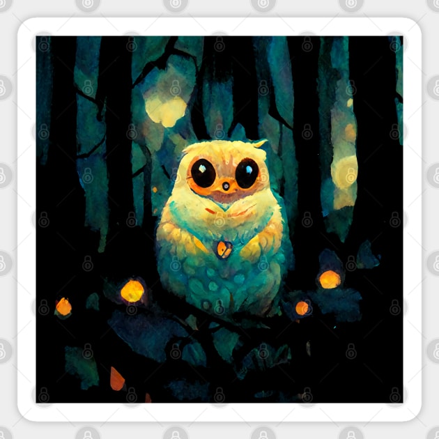 Owl in Tranquility Sticker by DaniGirls